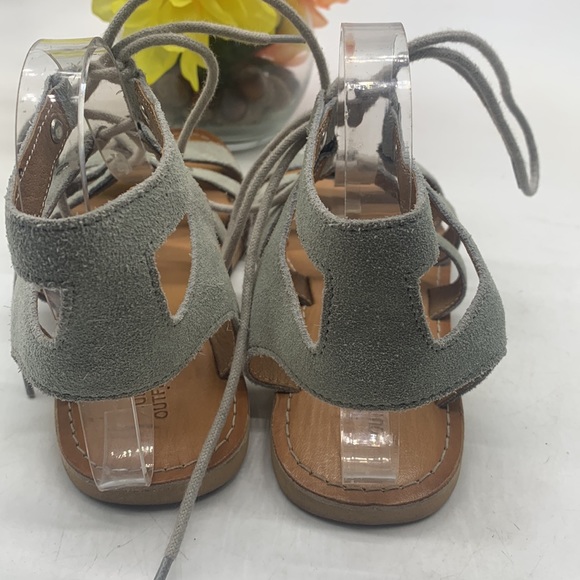 Urban Outfitters Light green Leather Lace Up Sandals Size 7. MCS3736 - Picture 4 of 10